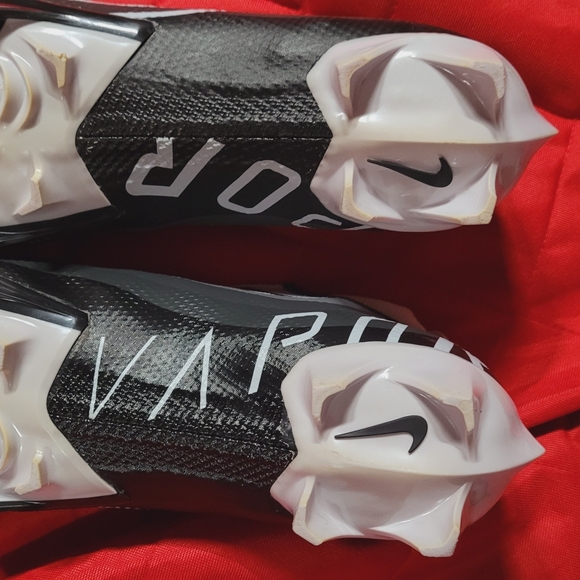 Nike Vapor Edge Pro 360 FB Cleats, size 12 men, blk/white - Picture 6 of 11